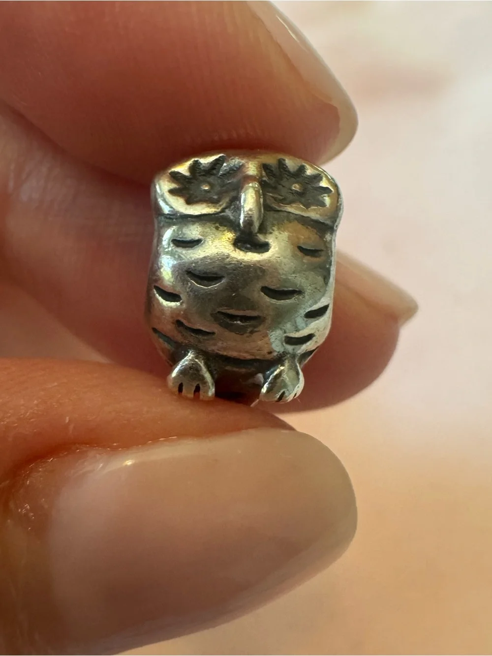 Pandora Sterling Silver Owl Charm Bead